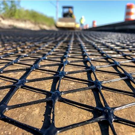 Geogrids — polymer soil reinforcement grids for roads and retaining structures PNG
